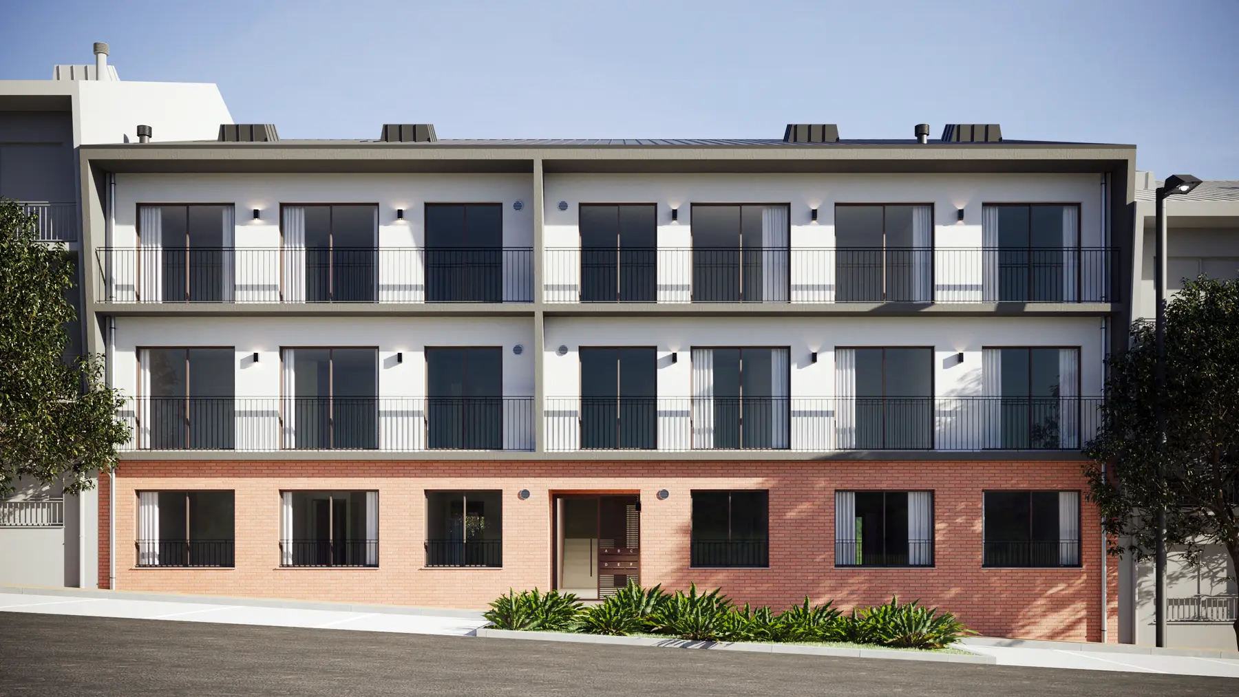 Edifício de habitação multifamiliar com doze apartamentos