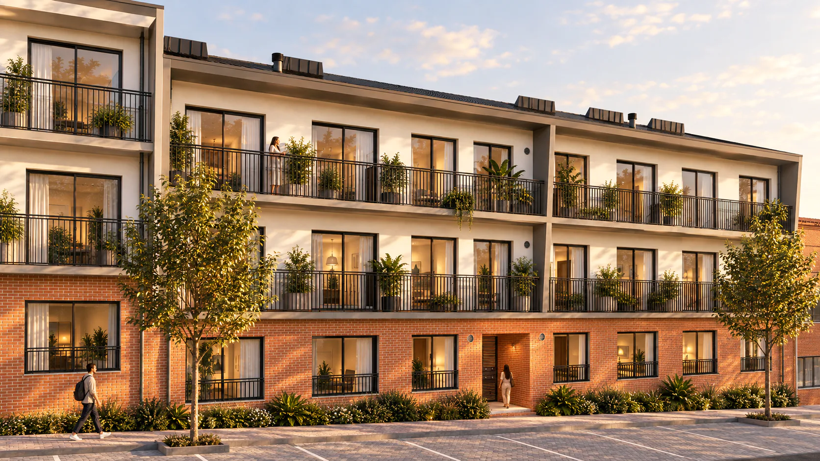Edifício de habitação multifamiliar com doze apartamentos
