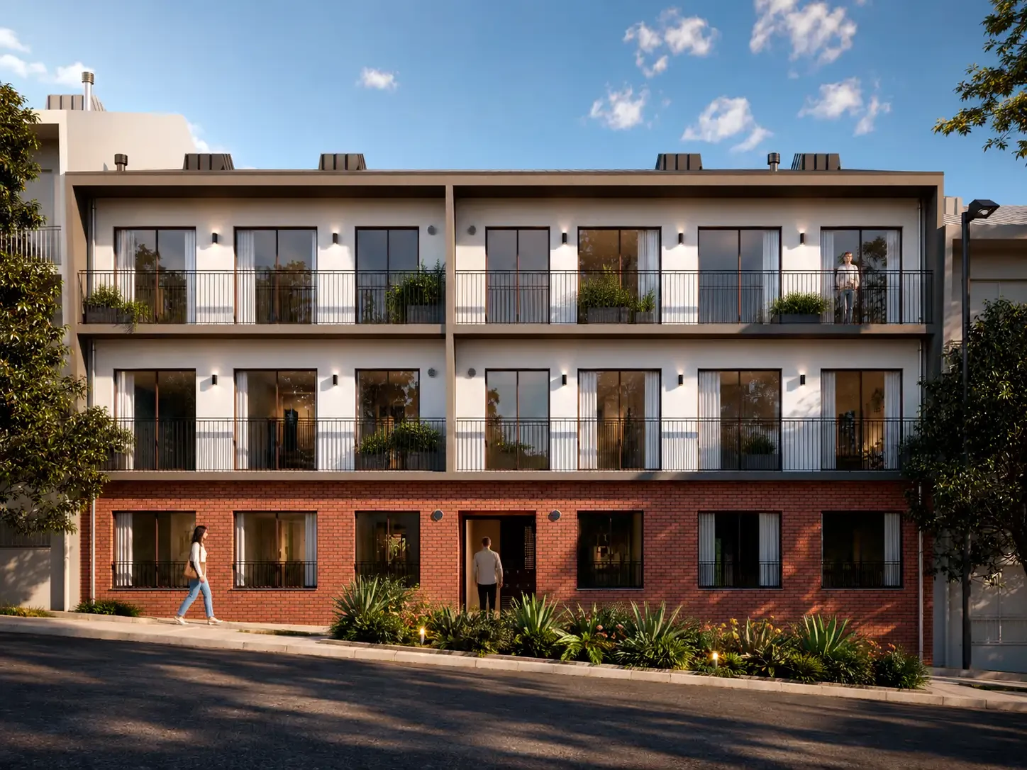 Edifício de habitação multifamiliar com seis apartamentos